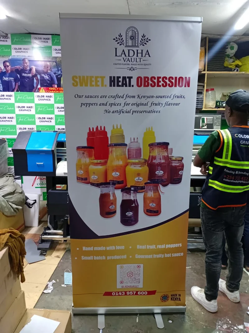 Satin banner printing