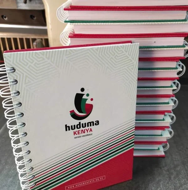 Hardcover notebook detail