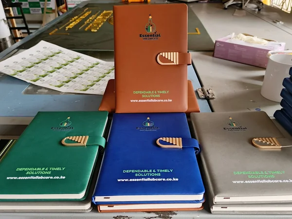 Checked gift notebook