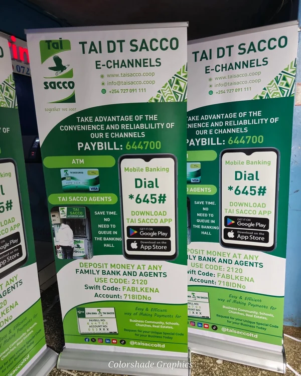 Roll-up banner broadbase