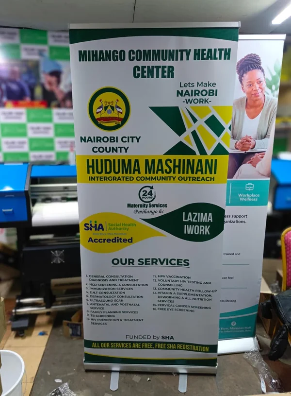 Roll-up banner narrowbase