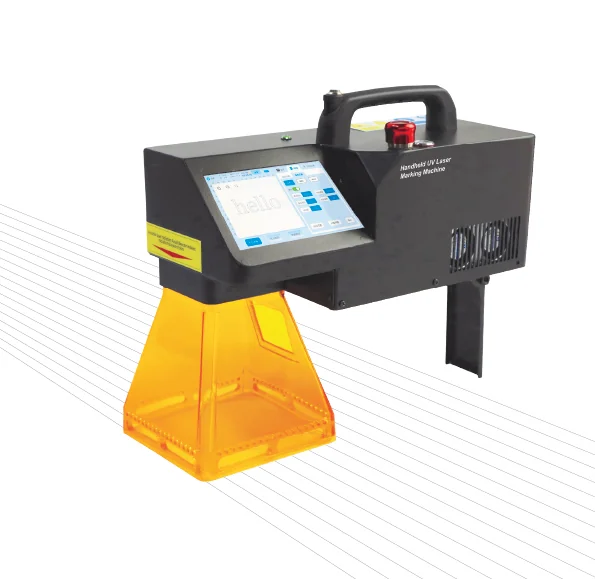 Handheld UV laser marking machine, alternate view